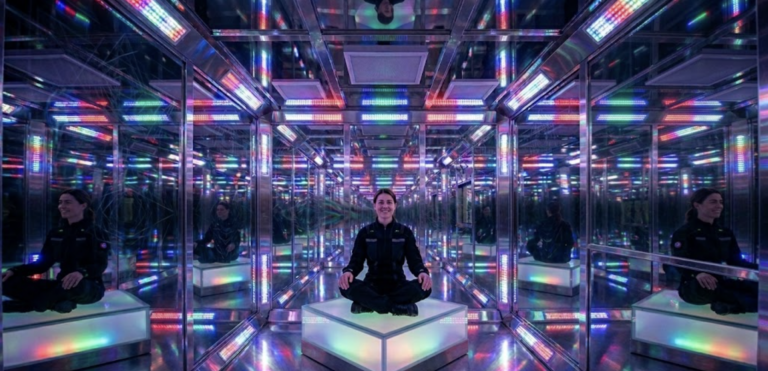What If 23 Minutes of Light and Sound (In A Reflective Chamber) Could Melt Away Your Stress?